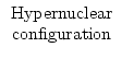 $\begin{array}{c}{\rm Hypernuclear}\\
{\rm configuration}\end{array}$