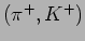 $(\pi ^+,K^+)$