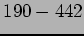 $190 - 442$